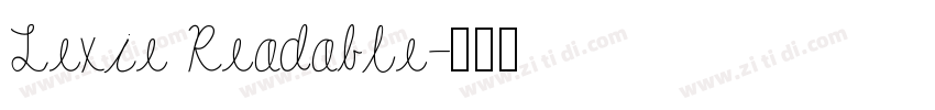 Lexie Readable字体转换